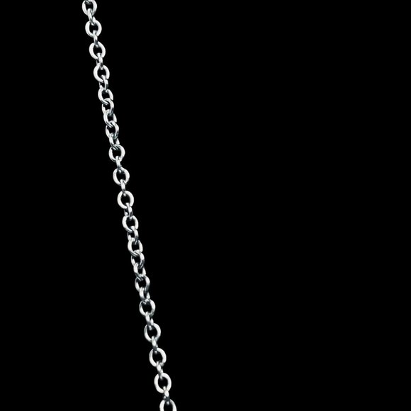 VTG Avon Silver Tone Cable Chain Necklace W/Articulating Swivel Pendant (5686) - Picture 4 of 7